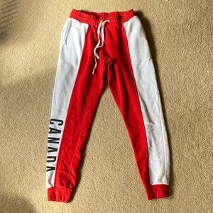Red/White Cañada Sweatpants